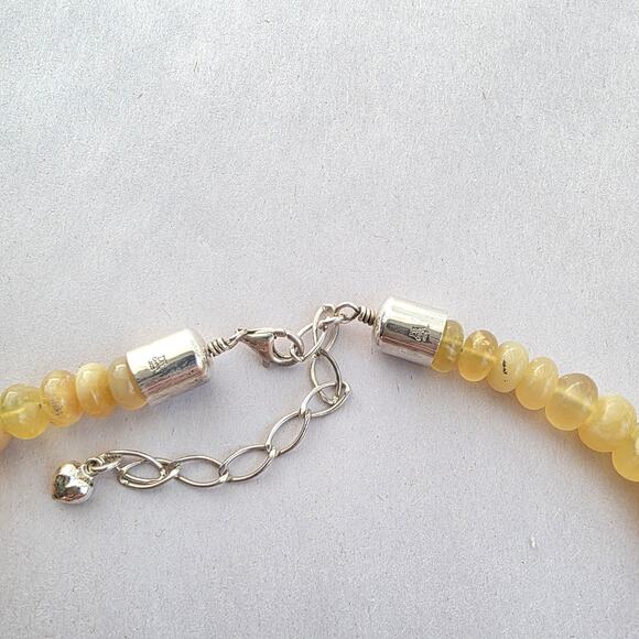 Jay King Mine Finds Amber Station Sterling Silver 925 Necklace New 18" - Picture 6 of 11